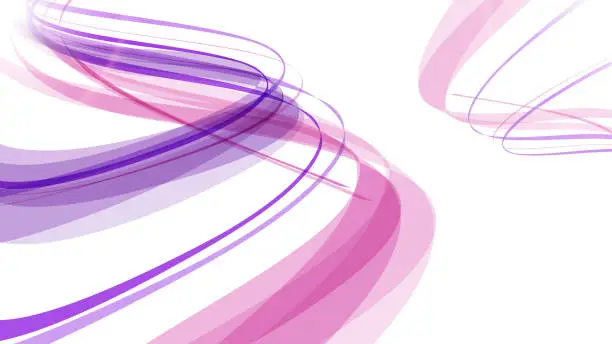 Vector illustration of Soft bright colorful web border layout set of beautiful modern swoosh wave Background