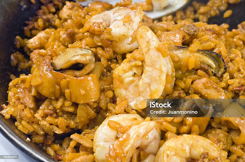 Marisco Paella - Royalty-free Almoço Foto de stock