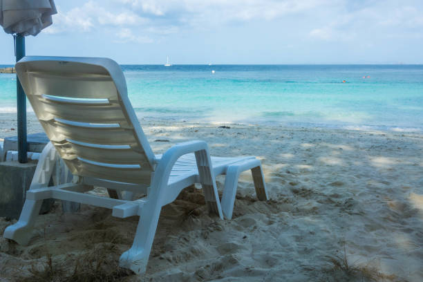 istock The chair on the beach 1142545041