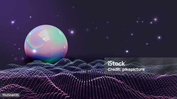 Retro Rave Texture Rave Retro Futuristic Style Waves Vector Background Stock Illustration ...