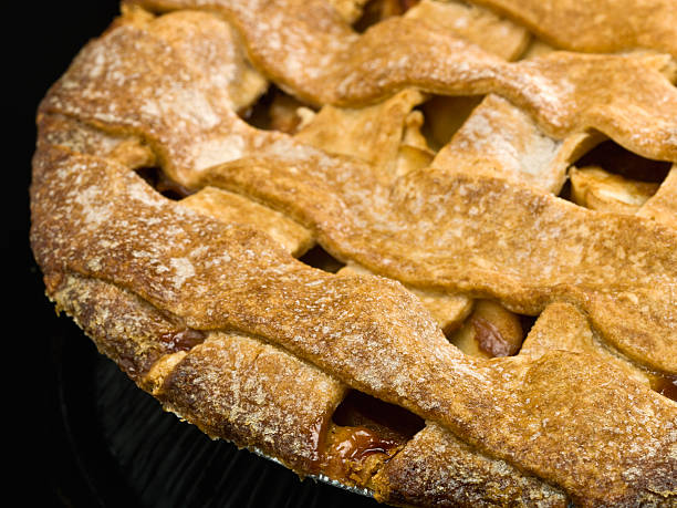 istock Homemade lattice apple pie 114254775