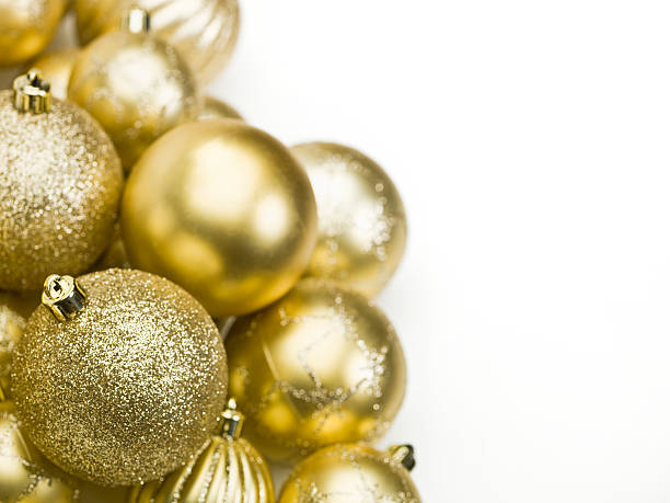 istock Golden Christmas Spheres 114255281