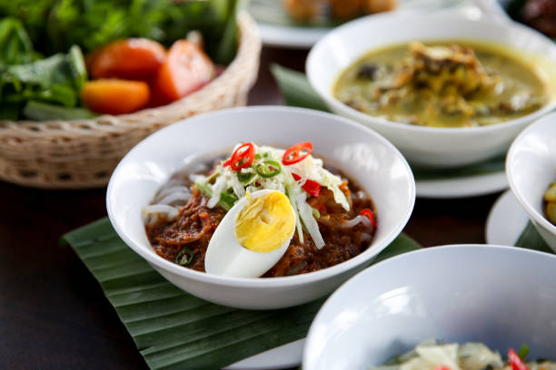 A plate of laksa penang