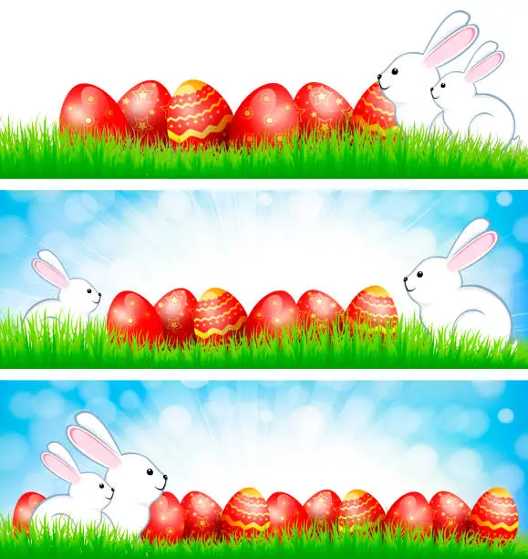 Vector illustration of Easter Banner