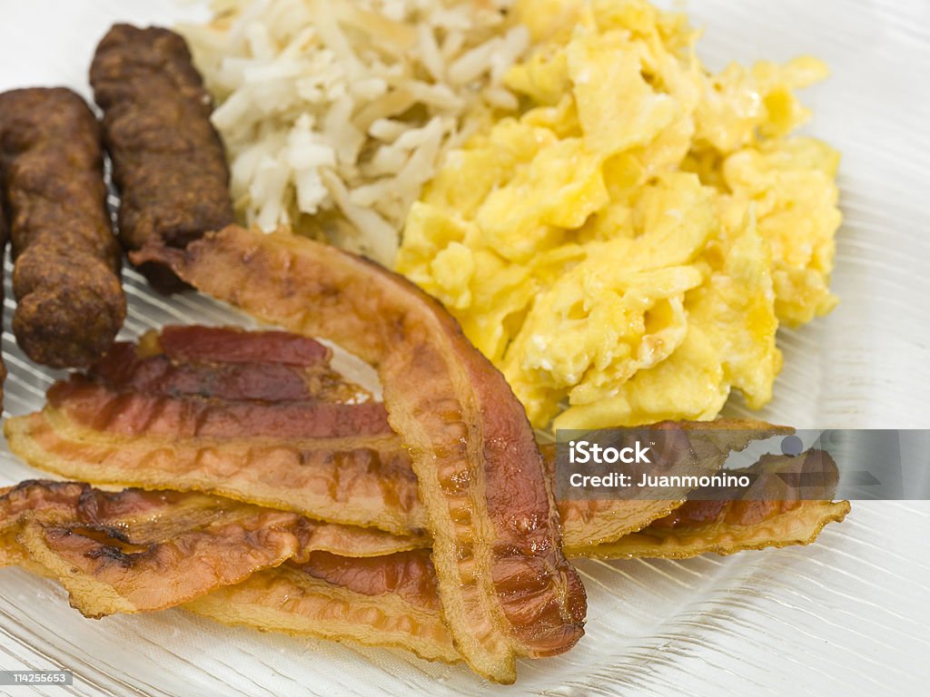 Śniadanie w Ameryce - Zbiór zdjęć royalty-free (Bekon)