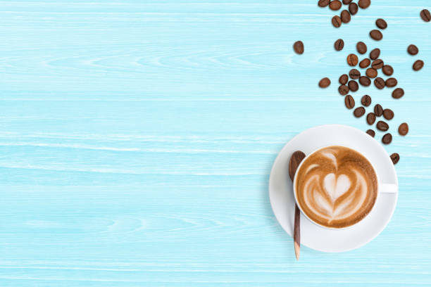 istock Coffee Latte and coffee beans 1142557856
