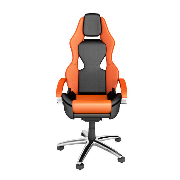 istock Modern office chair isolated on white background 3d render without shadow 1142566401