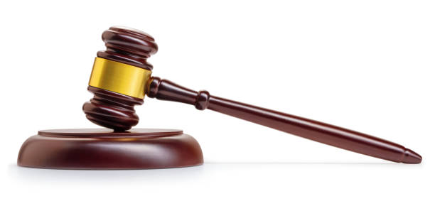 istock wooden gavel isolated 1142572351