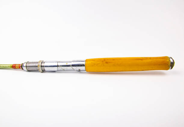 istock Handle fishing rods on a white background. 1142580267