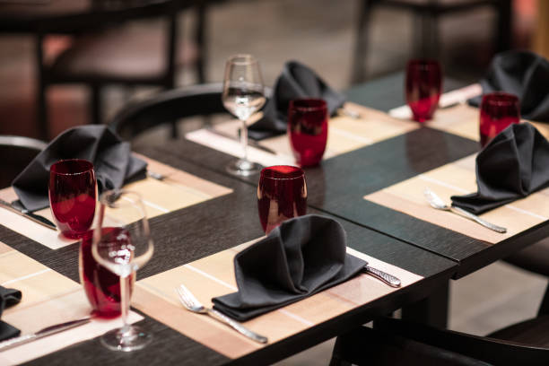 istock black cutlery for dinner in a restaurant 1142581645