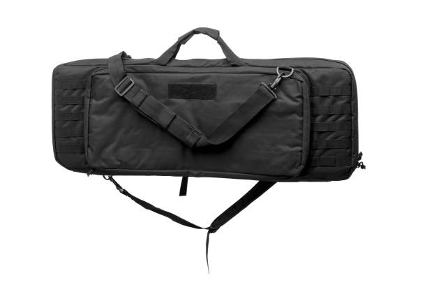 istock Black Military bag isolated on white background 1142587641