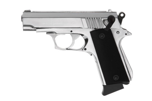 istock Pistol isolated on white background 1142587808