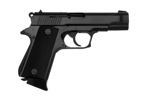 istock Pistol isolated on white background 1142587816