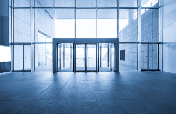 istock Entrance hall and empty floor tile, interior space 1142592597