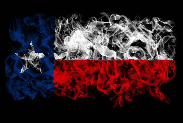 istock Smoking flag of Texas 1142593854
