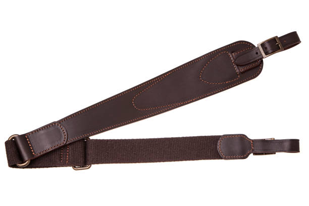 istock leather shoulder strap for a gun isolated on white background 1142594844