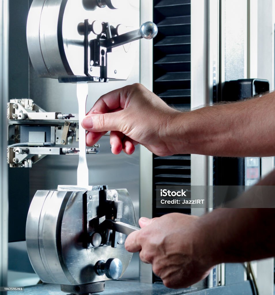 Quality Control Using Machine Quality Control Material Testing Machine Stock Photo - Download Image ...