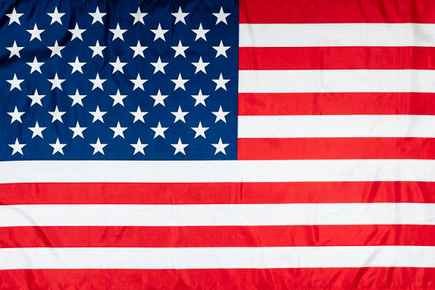 istock American flag in large size 1142595476