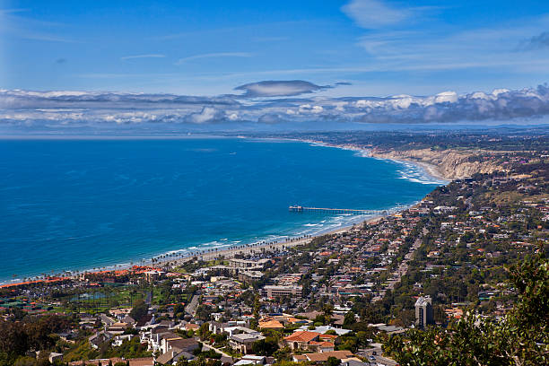 la jolla shores dall'alto - torrey pines state reserve foto e immagini stock