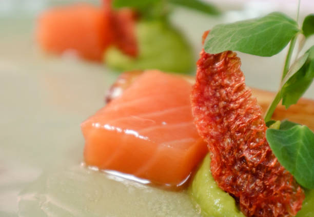 istock Fine Dining Asparagus and Salmon Dish 1142600803
