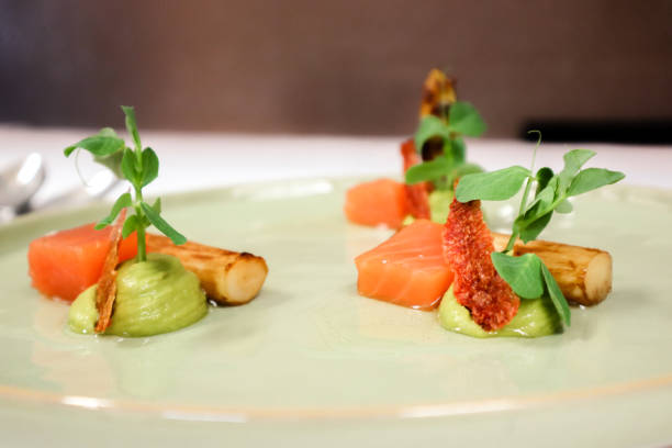 istock Fine Dining Asparagus and Salmon Dish 1142600805
