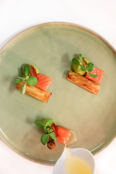 istock Fine Dining Asparagus and Salmon Dish 1142600806