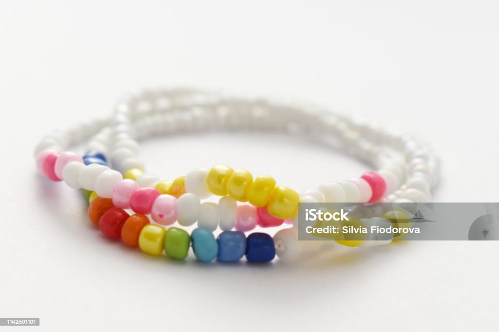 K Designs: Handmade Jewellery Set - White Seed Beads K Designs: Handmade Jewellery Set - White Seed Beads