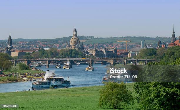 Steamboat Parade Stockfoto und mehr Bilder von Dresden - Dresden, Elbtal, Raddampfer