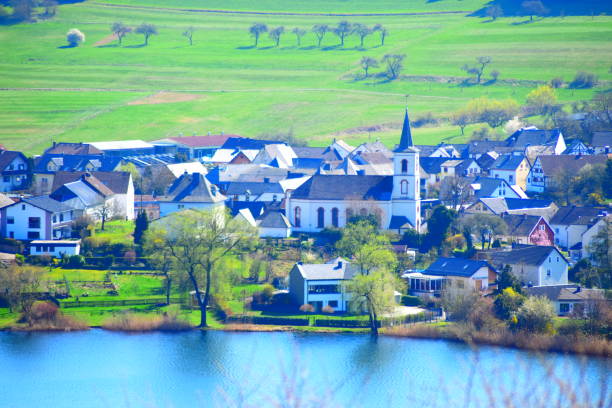 istock Schalkenmehrener Maar But in Spring 1142606614