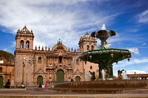 Plaza-de-Armas, Cusco, Peru stock photo