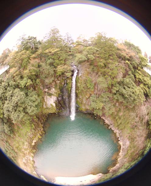 istock Japan Hyougo Toyooka hattannotaki waterfall drone 1142617079