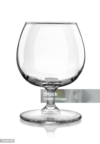 Bicchiere Da Brandy - Fotografie stock e altre immagini di Alchol - Alchol, Bianco, Bibita