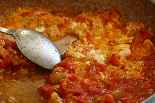 istock menemen meal made with tomatoes and eggs 1142620645