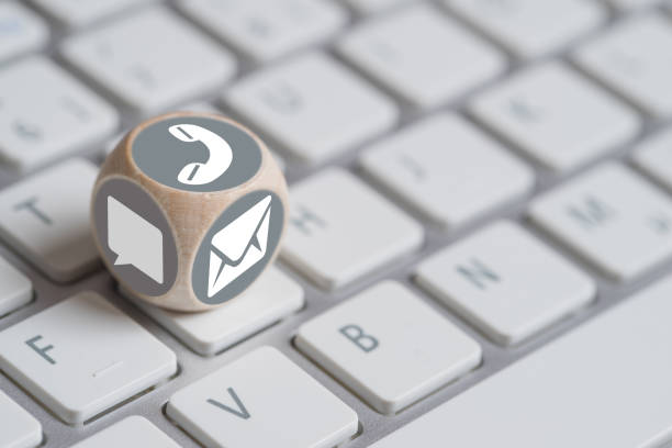 istock cubes with different contact symbols on a keyboard 1142621313