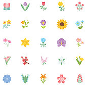 istock Cute Flower Icon In Flat Design - Sunflower 1142625298