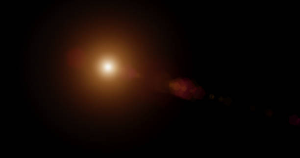 レンズ フレア エフェクト - 太陽の光 写真 ストックフォトと画像