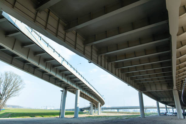 istock architecture and geometry of modern automobile bridges 1142627068