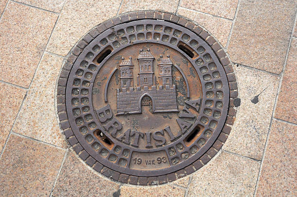 landmark drain stock photo