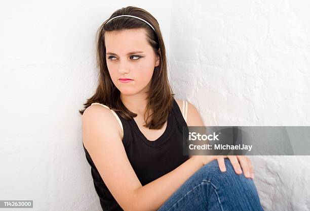 Teenage Emotions Stock Photo - Download Image Now - Fear, Sadness, Side View