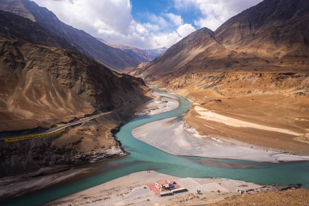 istock River in valley at Ladakh Region, India 1142631133