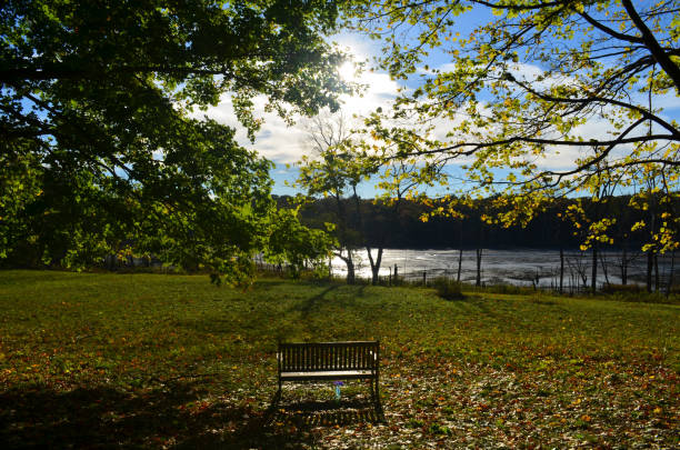 istock Autumn at World's End in Hingham MA 1142636170