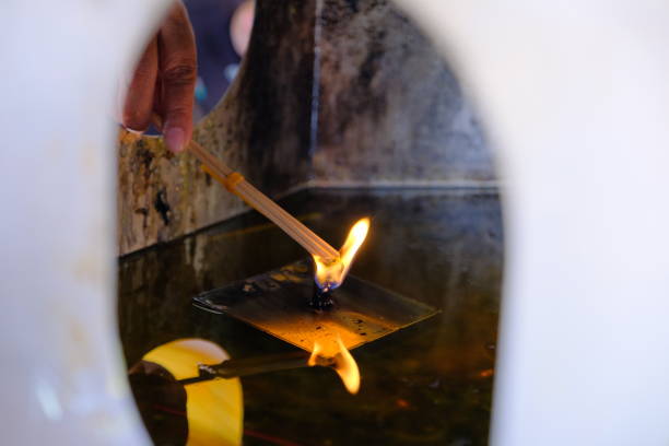istock Burn incense and candles in Thai temples 1142636561