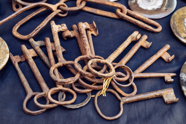 istock Vintage items as a souvenir for tourists 1142637570