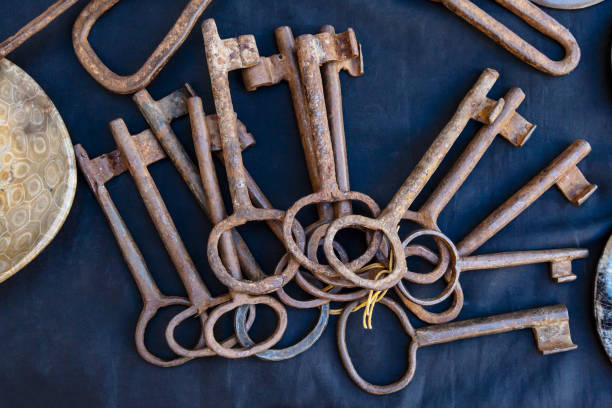 istock Vintage items as a souvenir for tourists 1142637661