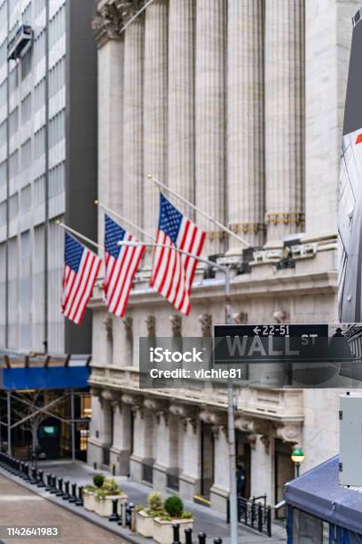 Wall Street Stock Photo - Download Image Now - New York Stock Exchange, Stock Market and Exchange, Wall Street - Lower Manhattan