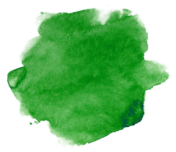 istock green watercolor stain 1142642791