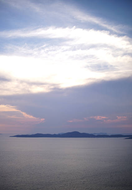 Sunset at Koh Larn Island in Thailand.