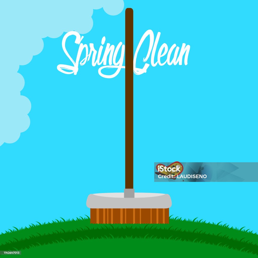 Spring Clean Design Spring Clean Concept Image Stock Illustration - Download Image Now ...