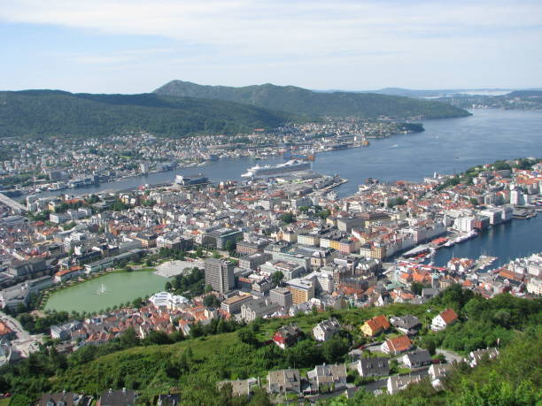 istock Berggen houses aerial perspective 1142649701