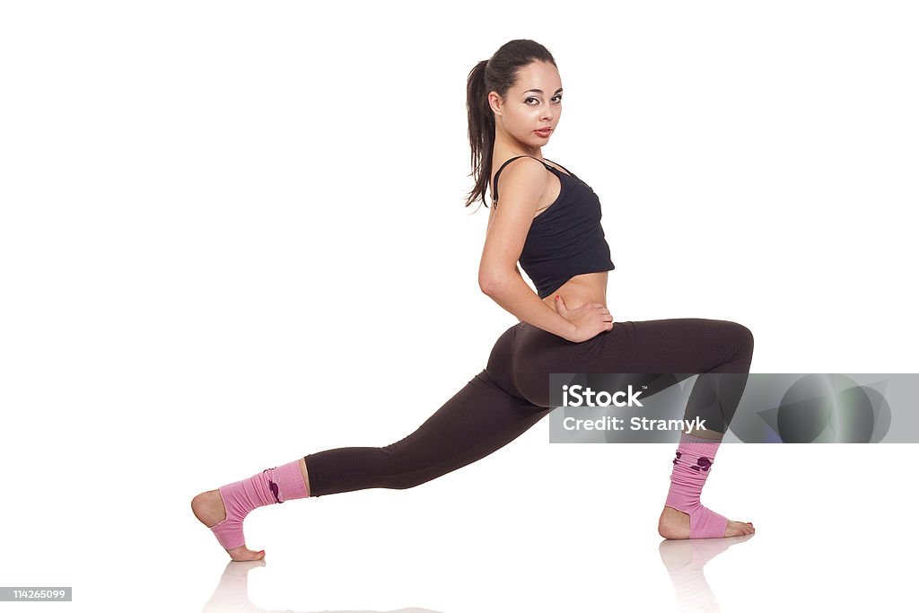 Jeune fille faire des exercices de remise en forme - Photo de Activité libre de droits